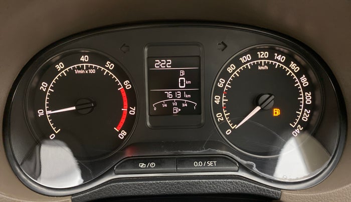 2016 Skoda Rapid ELEGANCE 1.6 MPFI MT, Petrol, Manual, 76,171 km, Odometer Image