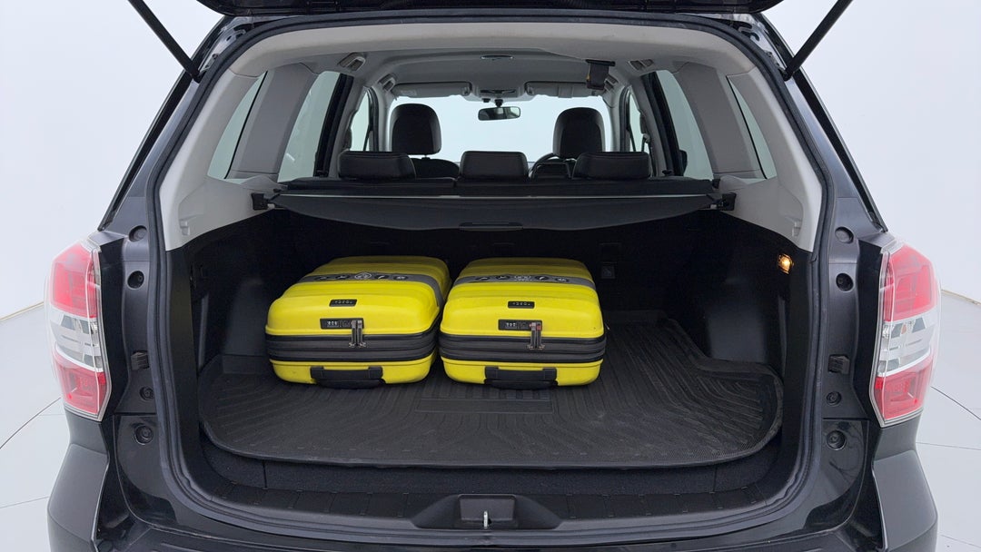 Boot Inside View with Luggage