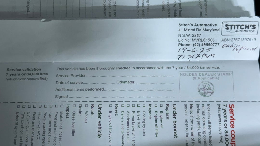 2018 Holden Commodore Rs-v, Automatic, 77855 km, Service History