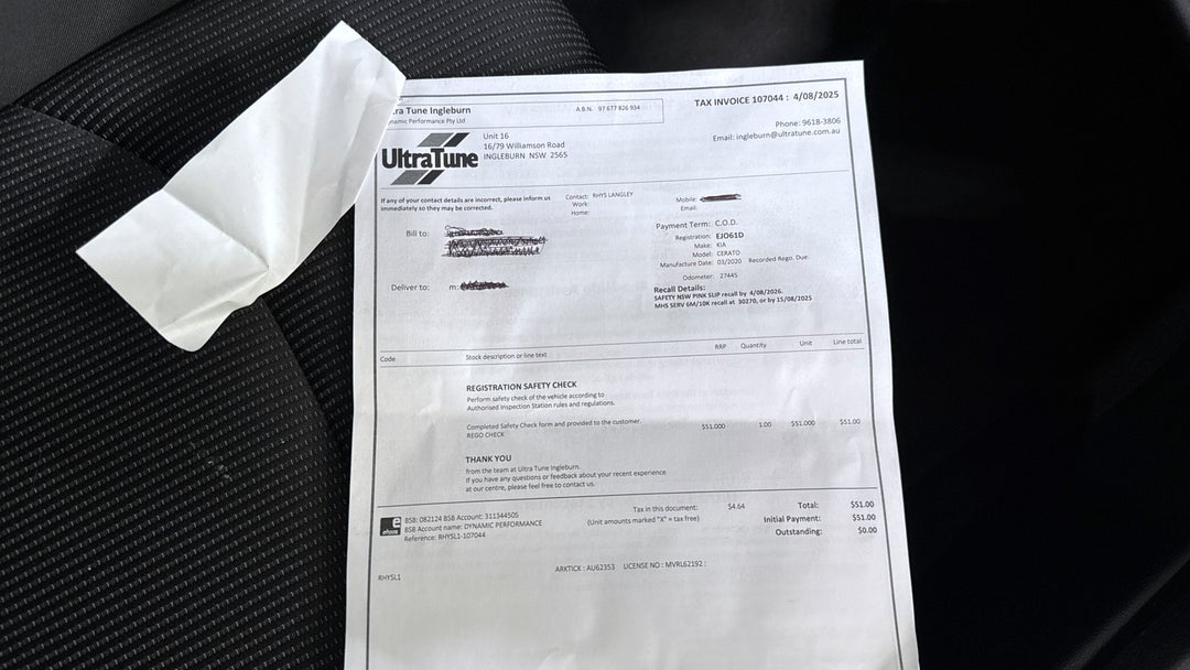2019 Kia Cerato S, Automatic, 30500 km, Service History