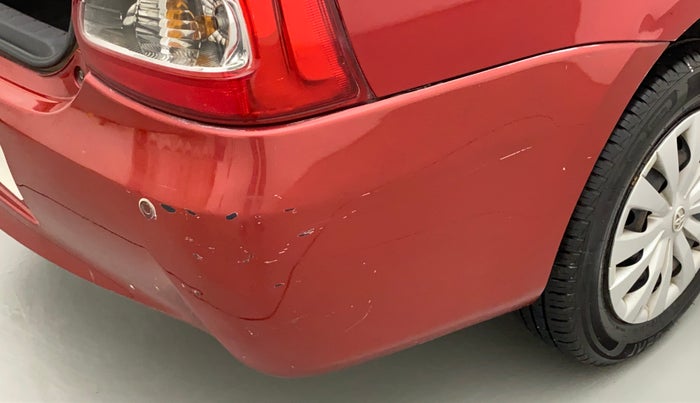 2012 Toyota Etios G, Petrol, Manual, 57,600 km, Rear bumper - Minor scratches