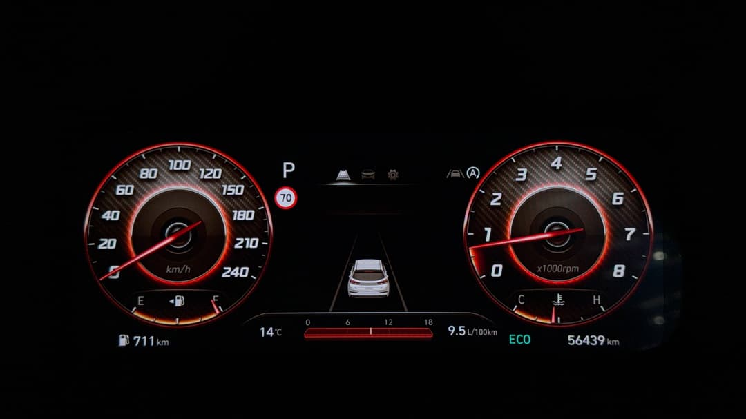 2024 Hyundai i30 N Line, Automatic, 56439 km, Odometer View