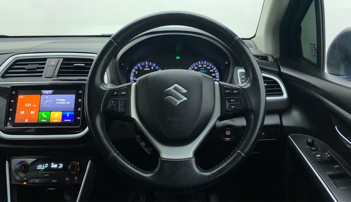 2020 Maruti S Cross ALPHA 1.5 SMART HYBRID, Petrol, Manual, 40,195 km, Steering Wheel Close Up
