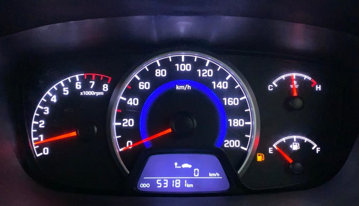 2017 Hyundai Grand i10 SPORTZ (O) 1.2 KAPPA VTVT, Petrol, Manual, 53,180 km, Odometer Image