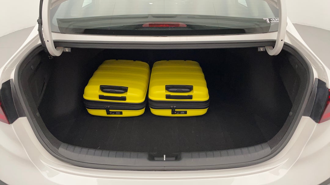 Boot Inside View with Luggage