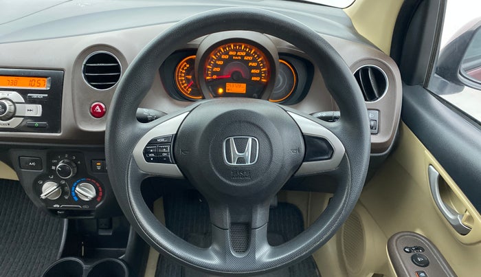 2013 Honda Amaze 1.2 VXMT I VTEC, Petrol, Manual, 53,728 km, Steering Wheel Close Up