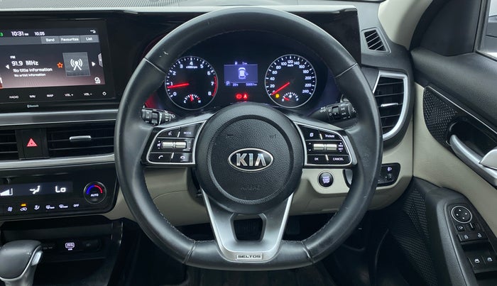 2019 KIA SELTOS HTX AT PETROL, Petrol, Automatic, 58,737 km, Steering Wheel Close Up