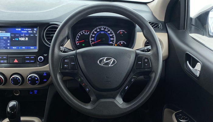 2017 Hyundai Grand i10 SPORTZ (O) 1.2 AT VTVT, Petrol, Automatic, 45,471 km, Steering Wheel Close Up