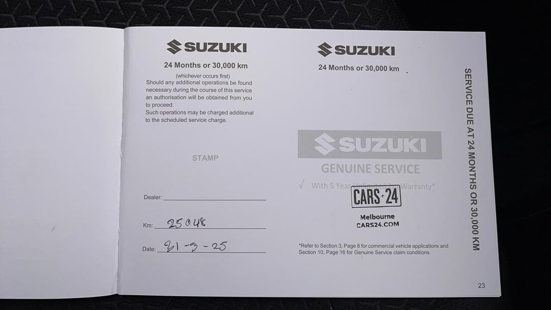 2022 Suzuki Swift Gl (qld), Automatic, 25048 km, Service History