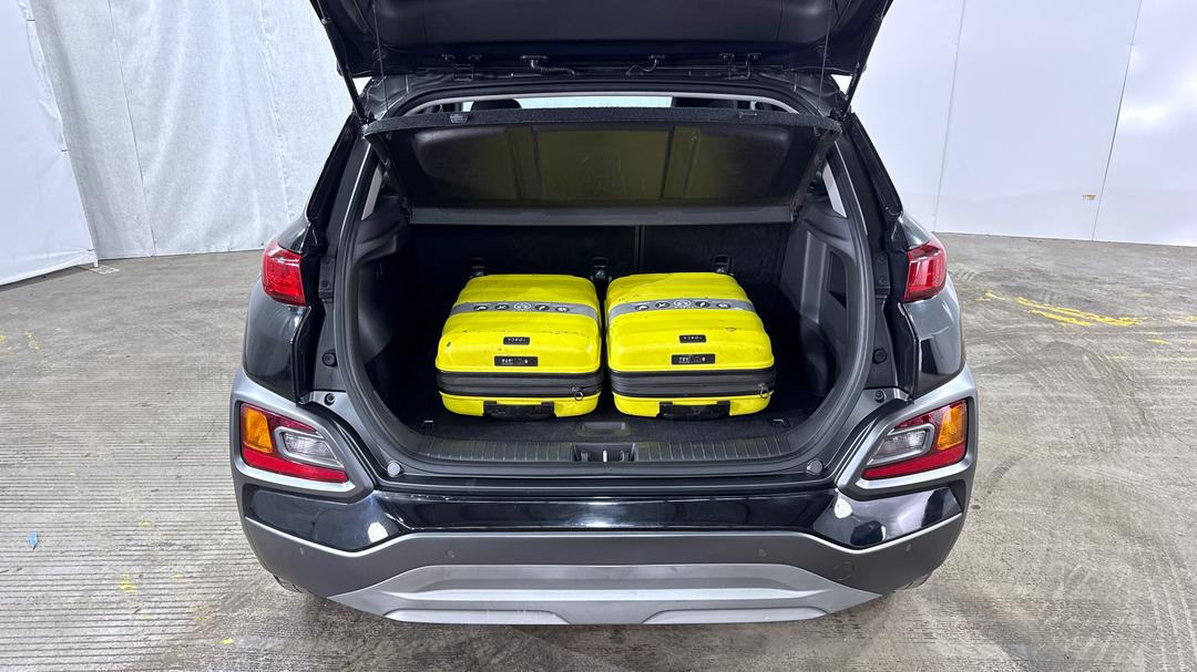 2018 Hyundai Kona Elite (FWD), Automatic, 107955 km, Boot Inside View with Luggage