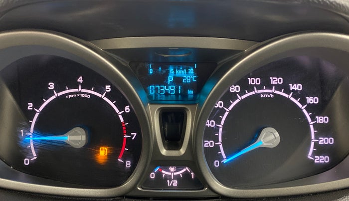 2016 Ford Ecosport 1.5 TITANIUM TI VCT AT, Petrol, Automatic, 73,647 km, Odometer Image