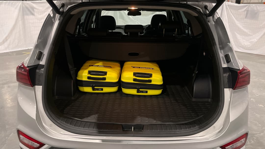 2020 Hyundai Santa Fe Elite Crdi (AWD), Automatic, 60681 km, Boot Inside View with Luggage