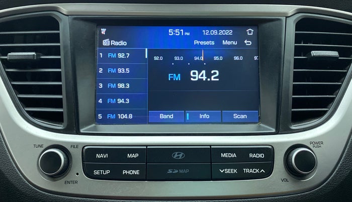 2019 Hyundai Verna 1.6 SX (O) CRDI MT, Diesel, Manual, 42,775 km, Infotainment System