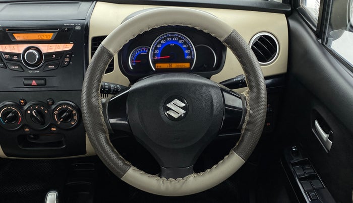 2017 Maruti Wagon R 1.0 VXI OPT AMT, Petrol, Automatic, 28,950 km, Steering Wheel Close Up