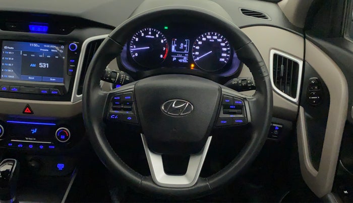 2018 Hyundai Creta SX AT 1.6 PETROL, Petrol, Automatic, 49,820 km, Steering Wheel Close Up