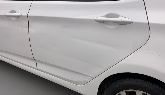 2013 Hyundai Verna FLUIDIC 1.6 CRDI SX, Diesel, Manual, 1,02,258 km, Rear left door - Slightly dented