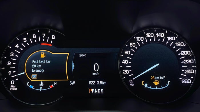 Lincoln Mkx-Odometer View