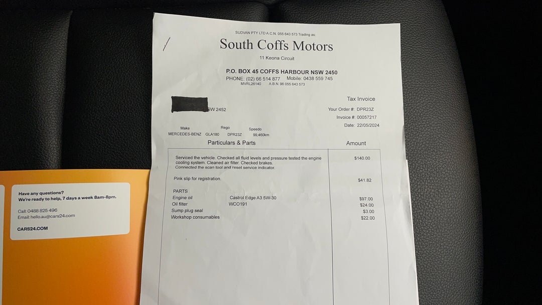 2016 Mercedes-benz GLA 180, Automatic, 99644 km, Service History