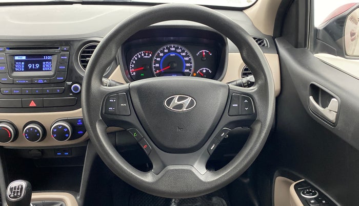 2015 Hyundai Grand i10 SPORTZ 1.2 KAPPA VTVT, Petrol, Manual, 48,483 km, Steering Wheel Close Up