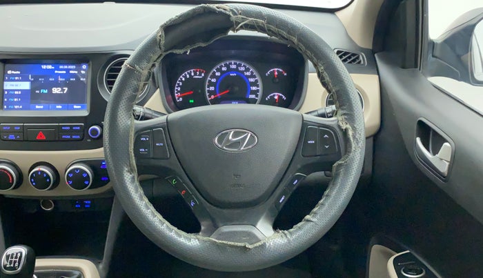2017 Hyundai Grand i10 SPORTZ (O) 1.2 KAPPA VTVT, Petrol, Manual, 33,407 km, Steering Wheel Close Up