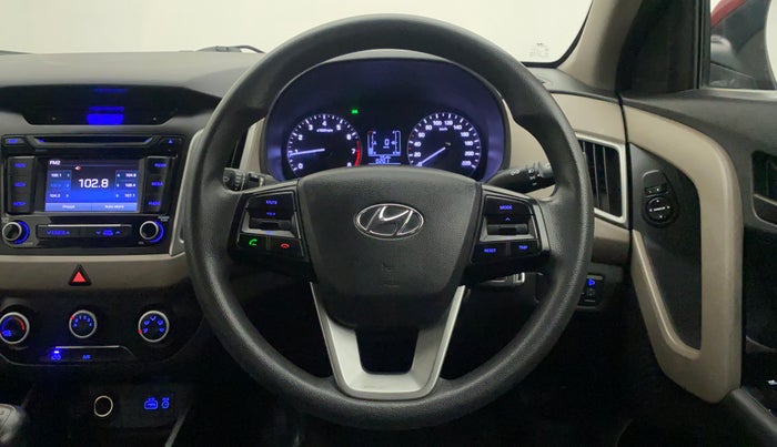 2017 Hyundai Creta E PLUS 1.6 PETROL, Petrol, Manual, 75,175 km, Steering Wheel Close Up