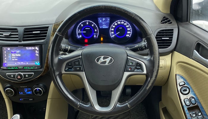 2015 Hyundai Verna FLUIDIC 1.6 CRDI SX AT 4S, Diesel, Automatic, 83,323 km, Steering Wheel Close Up