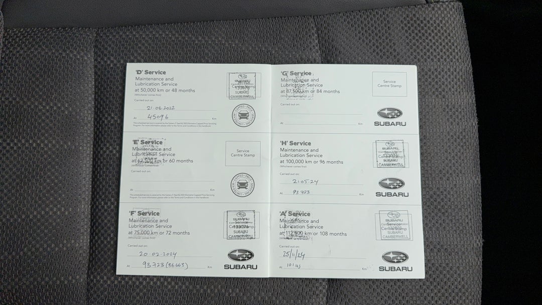 2020 Subaru Outback 2.5i-X AWD, Automatic, 121518 km, Service History