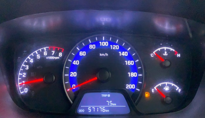 2018 Hyundai Xcent E+, CNG, Manual, 57,279 km, Odometer Image
