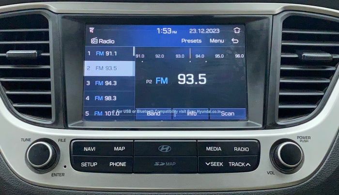 2018 Hyundai Verna 1.6 VTVT SX O, Petrol, Manual, 30,972 km, Infotainment System