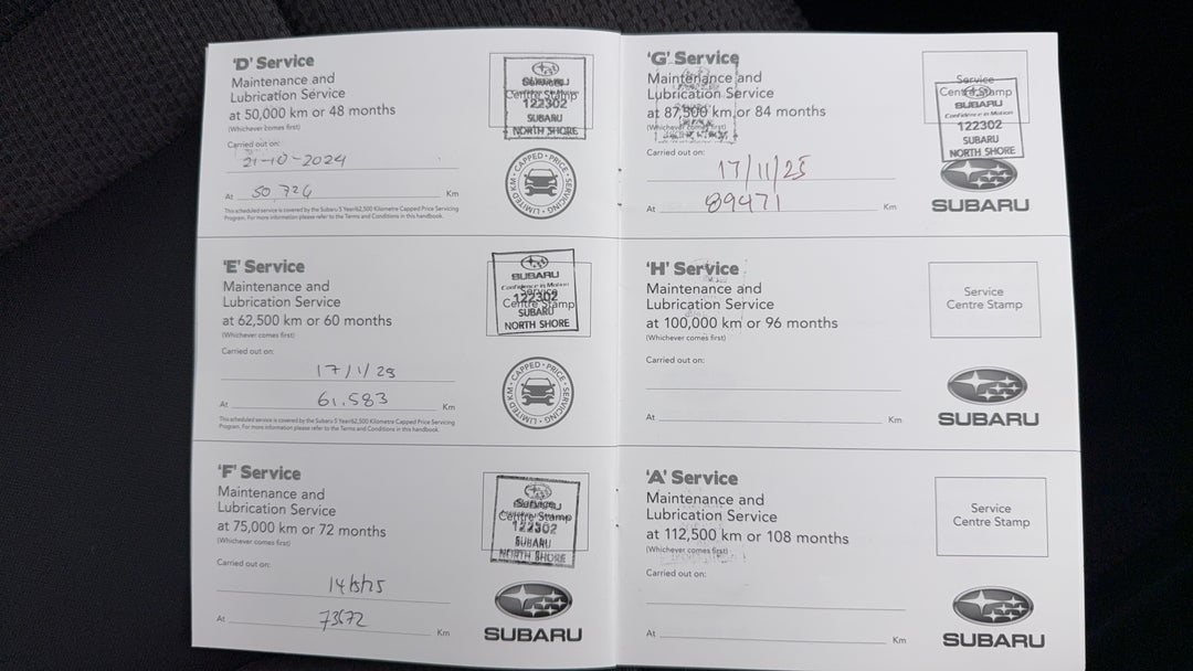 2022 Subaru Outback AWD, Automatic, 92039 km, Service History