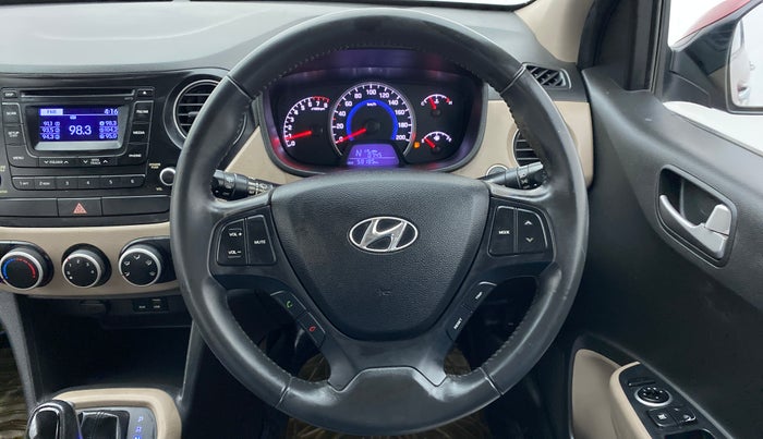 2016 Hyundai Grand i10 ASTA AT 1.2 KAPPA VTVT, Petrol, Automatic, 58,337 km, Steering Wheel Close Up
