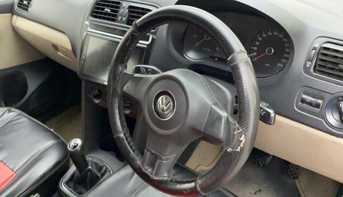 2010 Volkswagen Polo TRENDLINE 1.2L PETROL, Petrol, Manual, 95,672 km, Steering wheel - Steering cover is minor torn