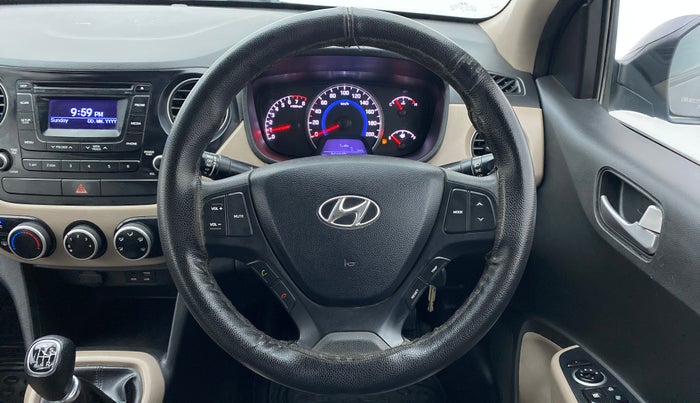 2015 Hyundai Grand i10 SPORTZ 1.2 KAPPA VTVT, Petrol, Manual, 35,513 km, Steering Wheel Close Up