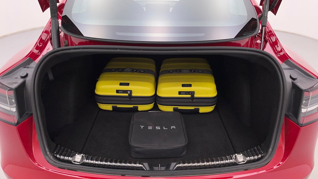 Boot Inside View with Luggage