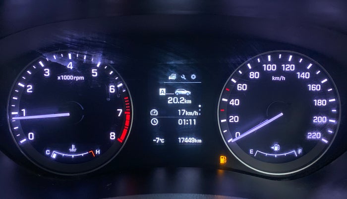 2017 Hyundai Elite i20 ASTA 1.2 (O), Petrol, Manual, 17,523 km, Odometer Image