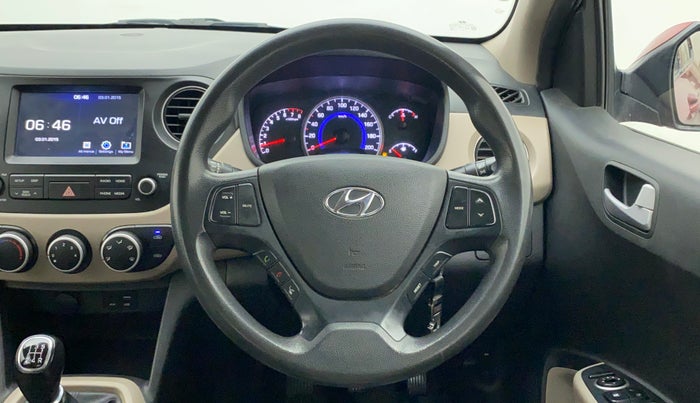 2017 Hyundai Grand i10 SPORTZ (O) 1.2 KAPPA VTVT, Petrol, Manual, 70,972 km, Steering Wheel Close Up