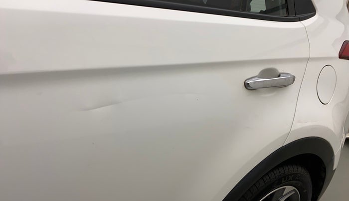 2019 Hyundai Creta SX AT 1.6 PETROL, Petrol, Automatic, 28,264 km, Rear left door - Slightly dented