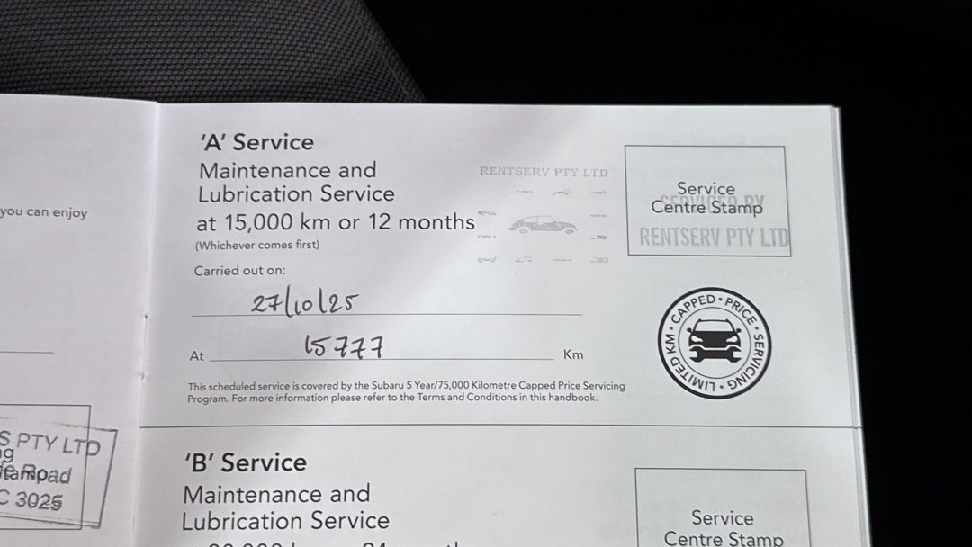 2025 Subaru Crosstrek AWD 2.0l, Automatic, 23060 km, Service History
