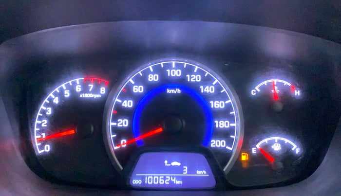 2018 Hyundai Grand i10 SPORTZ (O) 1.2 KAPPA VTVT, Petrol, Manual, 1,00,624 km, Odometer Image