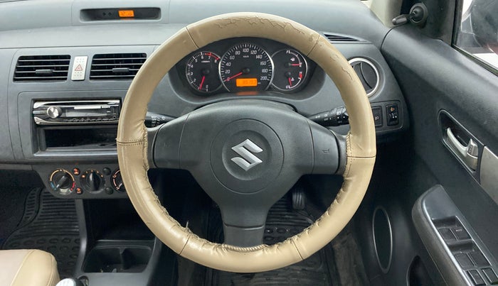 2011 Maruti Swift VXI, Petrol, Manual, 86,193 km, Steering Wheel Close Up
