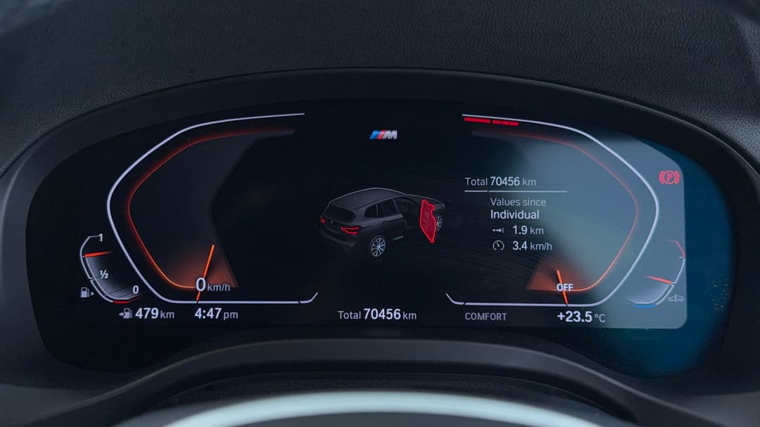 2021 BMW X3 xDrive30i M Sport, Automatic, 70456 km, Odometer View