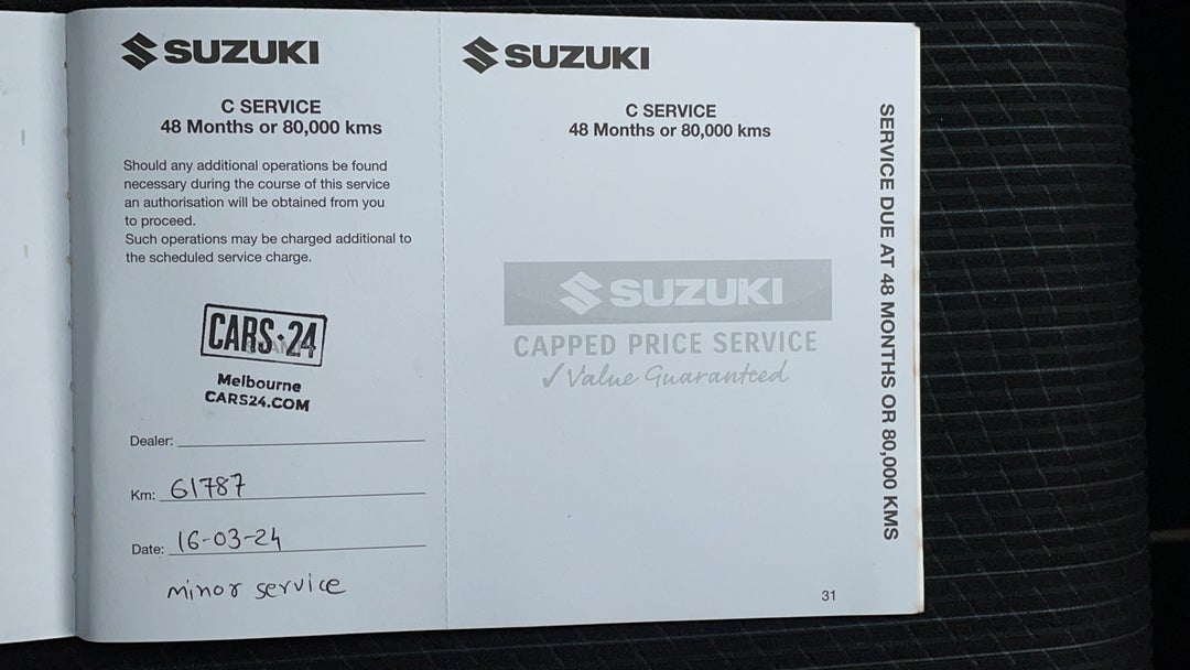 2015 Suzuki Swift Gl, Manual, 61788 km, Service History