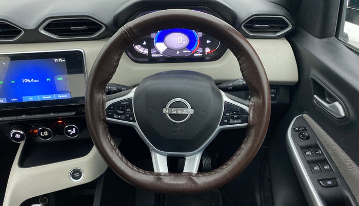 2022 Nissan MAGNITE XV TURBO CVT, Petrol, Automatic, 12,094 km, Steering Wheel Close Up