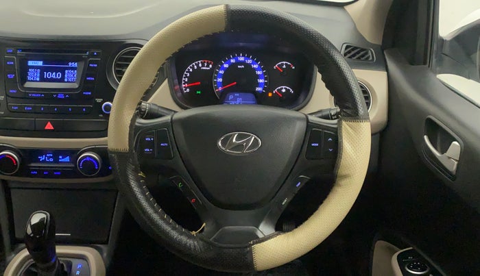 2015 Hyundai Xcent SX AT 1.2 (O), Petrol, Automatic, 49,760 km, Steering Wheel Close Up