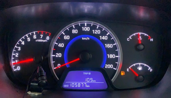 2016 Hyundai Grand i10 MAGNA 1.2 KAPPA VTVT, Petrol, Manual, 1,05,877 km, Odometer Image