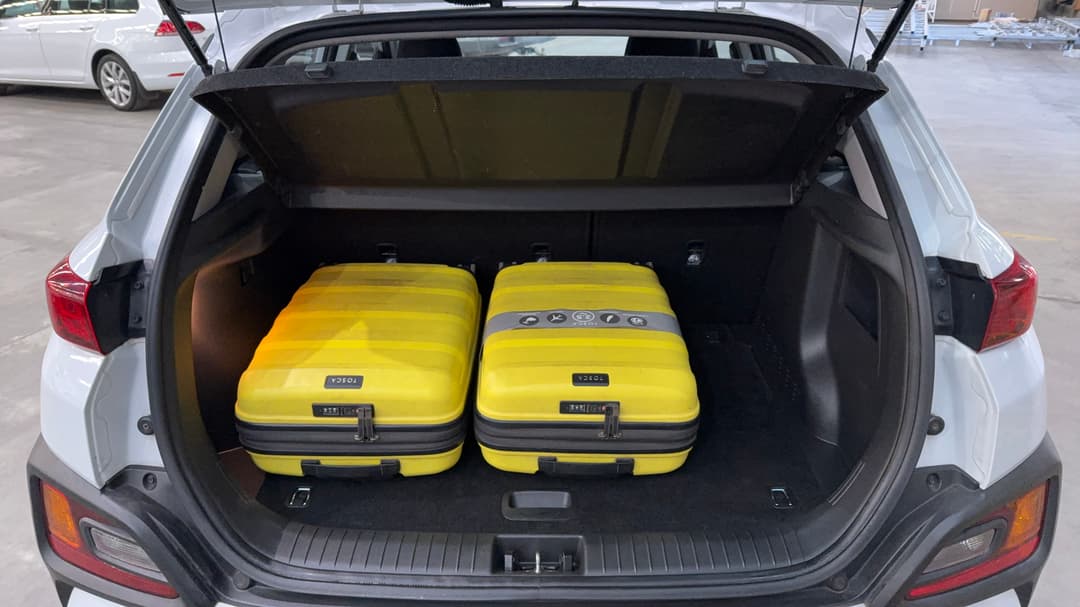 2020 Hyundai Kona Active (FWD), Automatic, 105283 km, Boot Inside View with Luggage