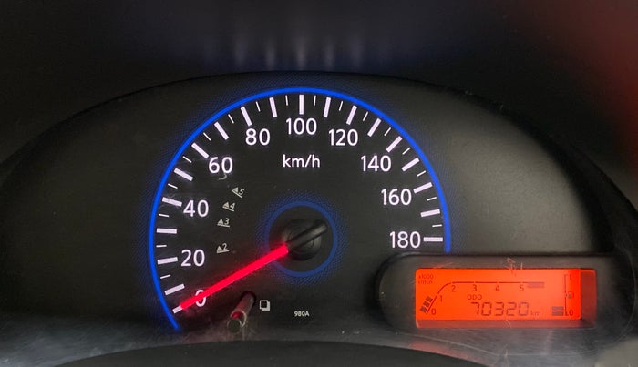 2014 Datsun Go T, Petrol, Manual, 70,320 km, Odometer Image