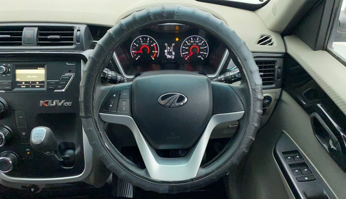 2016 Mahindra Kuv100 K8 5 STR, Petrol, Manual, 29,580 km, Steering Wheel Close Up