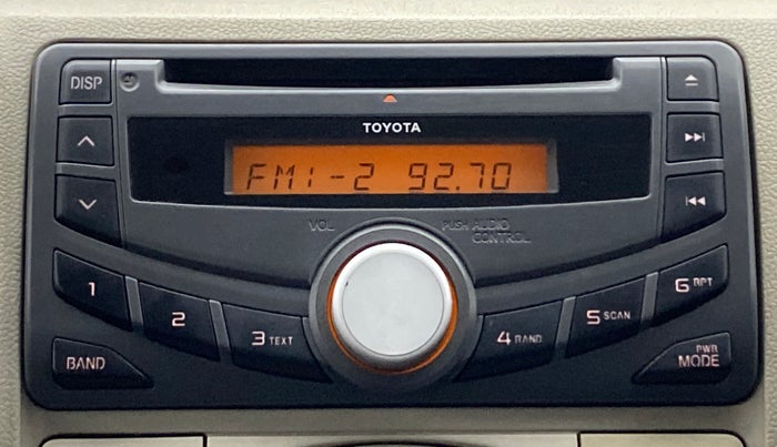 2012 Toyota Etios VD, Diesel, Manual, 95,609 km, Infotainment System