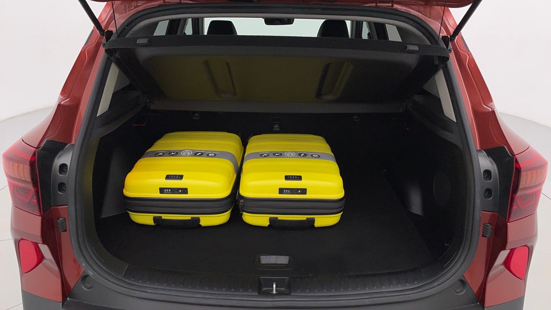 Boot Inside View with Luggage